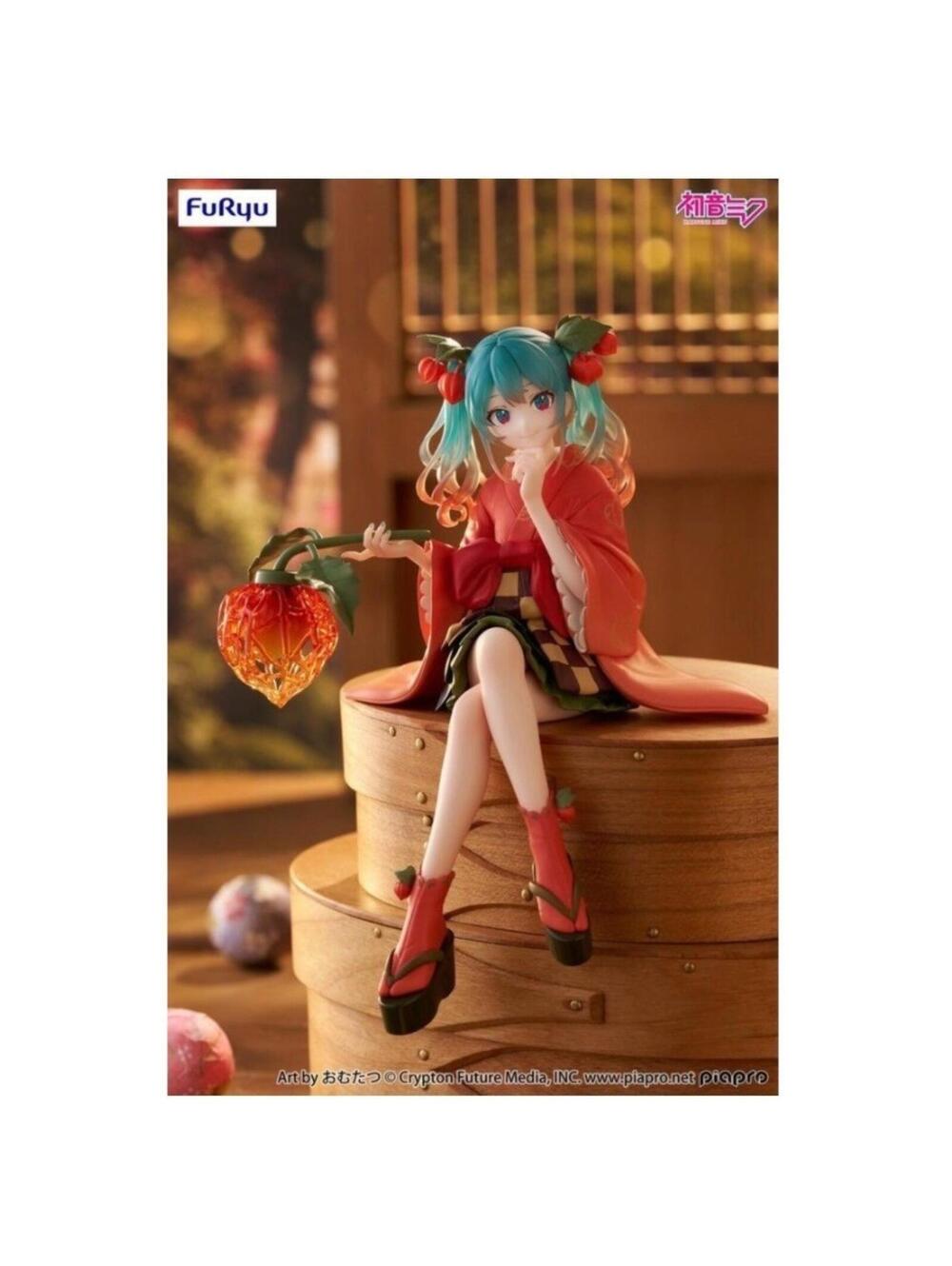 FuRyu Hatsune Miku Noodle Stopper Figure Unisex OS Red New Autumn Hozuki Ver